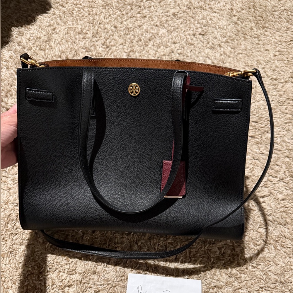 Tory Burch Walker Leather Satchel